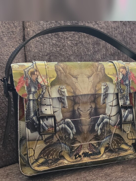 Dr. Martens Handbags - Dr. Martens George And The Dragon Messenger Crossbody Leather Bag Super Rare